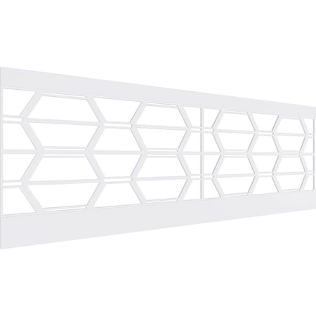 Ekena Millwork 32"H x 94 1/2"W Greeley PVC Wainscot Paneling Kit WPK32X94GLY